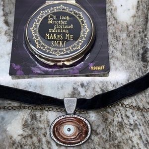 Brand new Hocus Pocus Bundle; Hocus Pocus Mirror Compact & Necklace